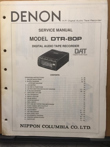 Manuale servizio originale - manuale,