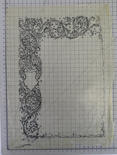 Vecchio disegno carta - vecchio, su