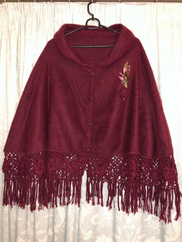 Poncho rosso ciliegia diana - rosso,