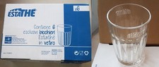 6 BICCHIERI IN VETRO ESTATHE'