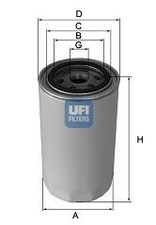Filtro olio ufi 152 00 - olio,