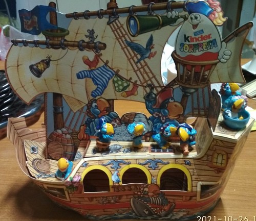 Kinder diorama veliero - diorama, in