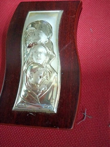Icona sacra famiglia argento - icona,