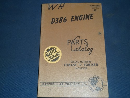 Cat caterpillar d386 - caterpillar, manuale