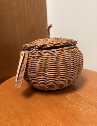Cesto zucca rattan nuovo - zucca,