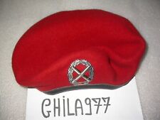 BASCO ARTIGLIERIA TEDESCO BERRETTO ROSSO OTTIME CONDIZIONI COME DA FOTOGRAFIA!!!