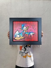 Quadro originale Disney donald duck tela urban/graffiti/street art limitato