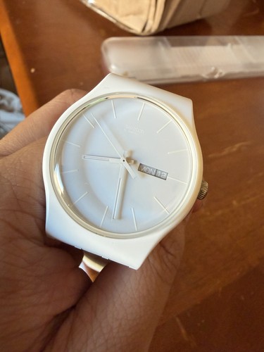 Swatch white rebel day - rebel, day-date