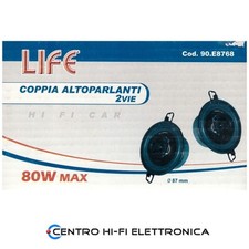 Casse per auto 80 watt 2 vie