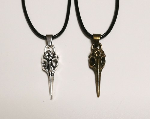 Collana corda ciondolo teschio - ciondolo,