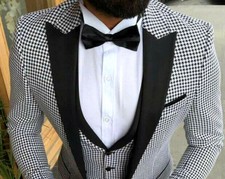 Abito Da Uomo Slim Fit Pepita