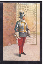 Cartolina Vaticano Ufficiale degli Svizzeri in Grande Uniforme K4059