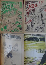 Riviste Scautismo L'ESPLORATORE - JAU!!! A.S.C.I. 1945 - 1951 Annate complete
