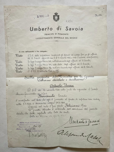 Umberto savoia firma documento - umberto,