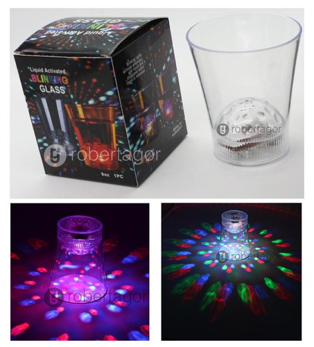 Bicchiere tavolo rgb led - tavolo,