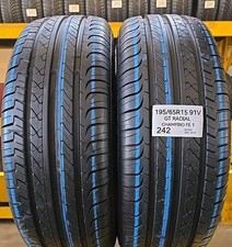2X GOMME USATE PARI AL NUOVO GT-RADIAL FE1 195/65 R15 91V PNEUMATICI 1956515