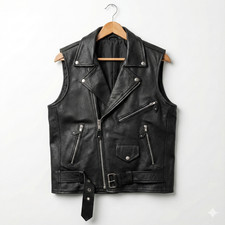 Giubbotto moto uomo pelle nero