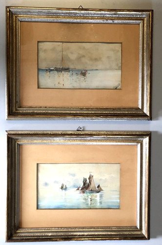 Coppia antico quadro dipinto - coppia,