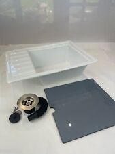 DX lavandino plastica e flauti scarico camper motore home boat catering campeggio NUOVO