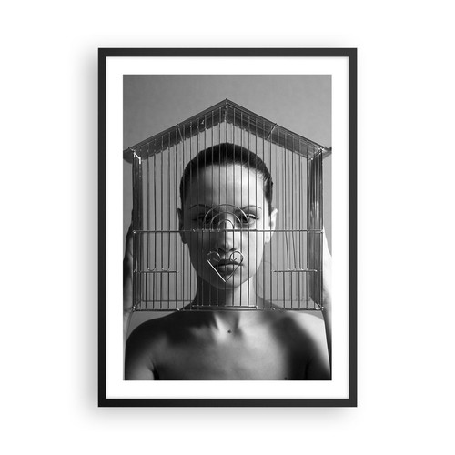 Poster 50x70cm bianco e - bianco,