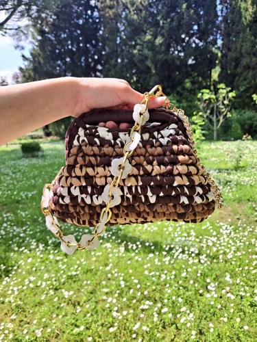 Borsa clutch all uncinetto - borsa,