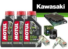 KIT/TAGLIANDO KAWASAKI ER/6N 650 2009 2012 FILTRO ARIA OLIO 5100 10W40 CANDELE