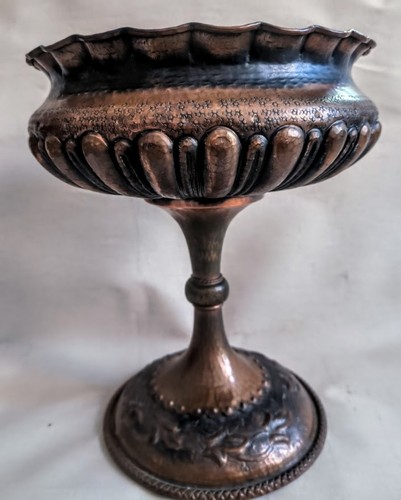 Raro vaso rame sbalzato - raro, di