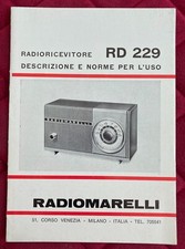 RADIOMARELLI RD 229 - Pieghevole istruzioni  1967
