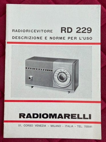 Radiomarelli 229 - radiomarelli, rd