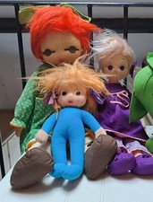 lotto bambole vintage anni 60 - 70 in panno Lenci