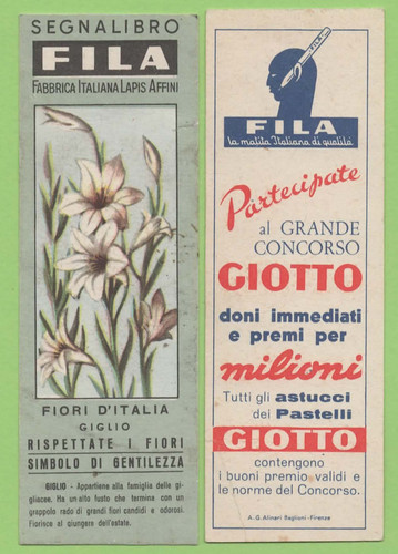 Segnalibro fila serie fiori - fila,