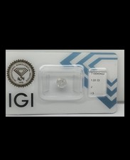 Diamante Naturale Certificato IGI 1.01 ct. Colore J. Purezza I3