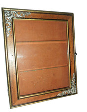 BACHECA  PORTA OGGETTI ESPOSTIORE DA PARETE LEGNO ANNI 70 VETRINETTA