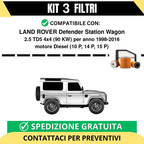 Kit filtri tagliando per - kit,