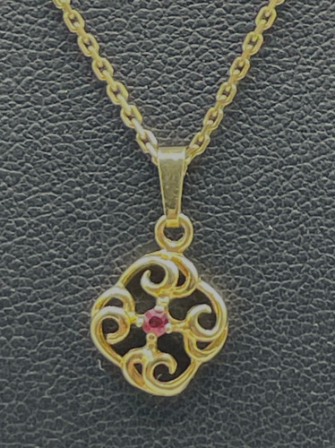 Collana fbm oro 333 ancora - collana,