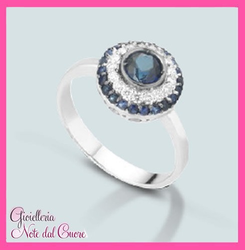 Anello oro bianco 18k - anello,