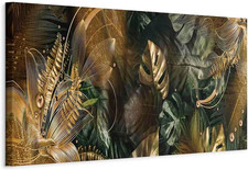 Quadro Astratto 150X50 Cm 1 Pezzo Stampa Su Tela XXL Immagini Moderni Murale Fot