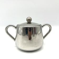 Stella Collection Zuccheriera Arianna in Acciaio Inox 18/10 coperchio due manici