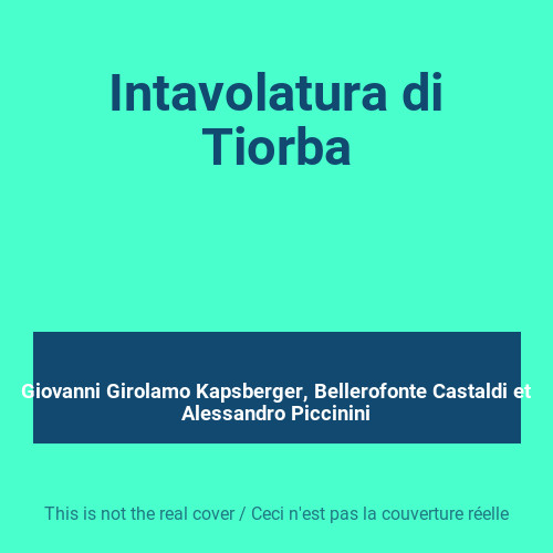 Intavolatura tiorba - intavolatura,