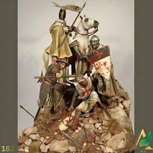 Modellino statuina cavaliere