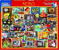 Puzzle White Mountain Retro