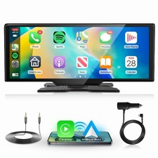 Autoradio portatile Rimoody 10,26 pollici wireless CarPlay Android schermo automatico.