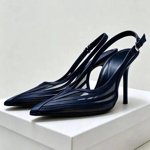 Decolte donna blu con tulle - donna,