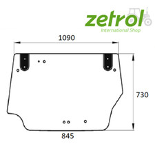 Lunotto posteriore per Landini