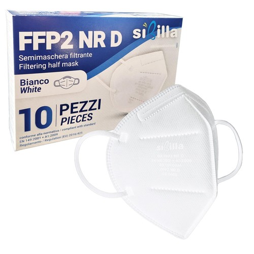 Mascherine ffp2 bianche 10 - bianche, –