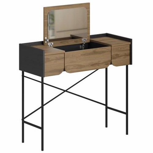 Toeletta trucco rovere moderna - trucco,