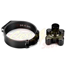LAUNCH CONTROL BLOCCO FORCELLA MOTO CROSS MOTARD UNIVERSALE SUZUKI 56.4mm NERO