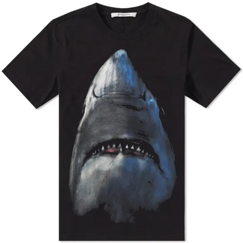 Shirt givenchy shark nera - t-shirt,