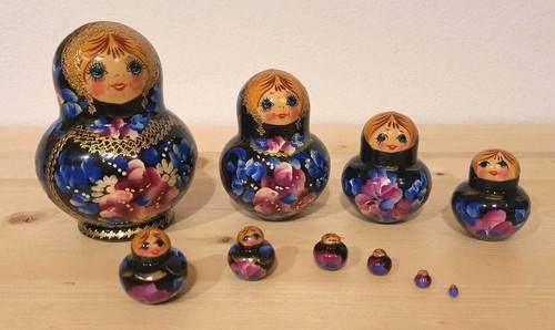 Matrioska pezzi blu - matrioska, 10