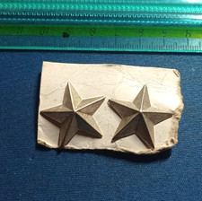 VECCHIE STELLETTE MILITARI ZIGRINATE DIVISA UNIFORME POSTWW2 ESERCITO AM MM EI